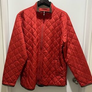 Peter Millar Red Quilted Jacket